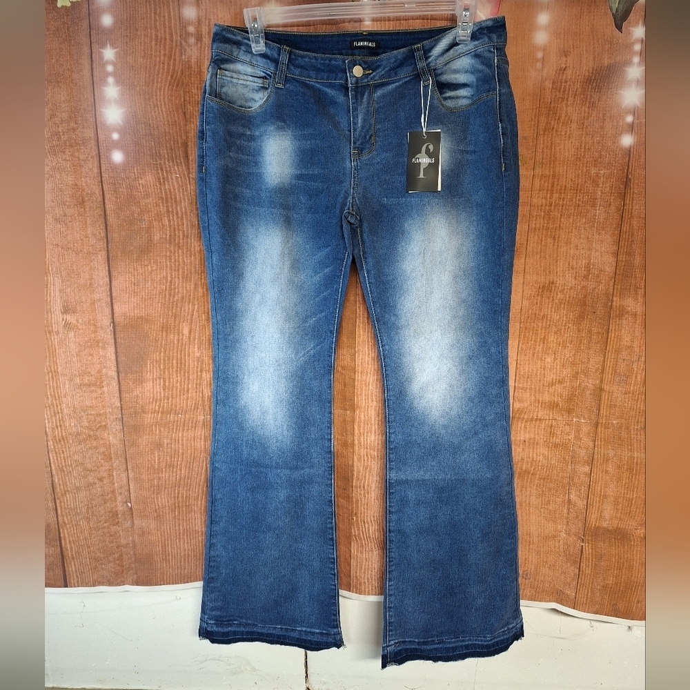 FLAMINGALS SIZE 2X JEANS CURVY FIT